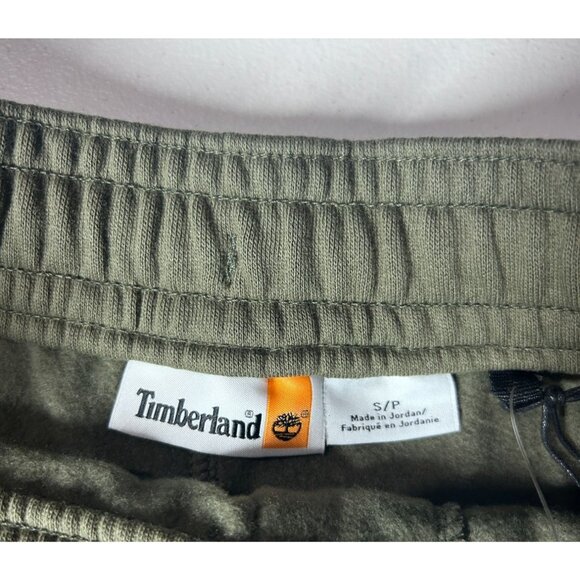 Timberland Olive Green Jogger‎ Sweatpants Men's Small Ribbed Cuffs NEW - Picture 3 of 8